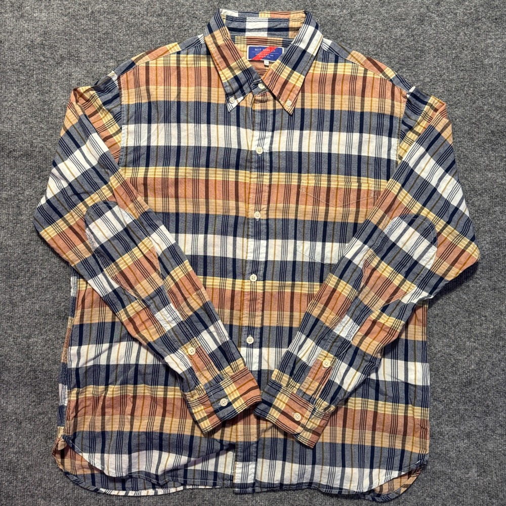 Best Made Co. Madras‎ Plaid Button Down Shirt Long Sleeve Casual XXL